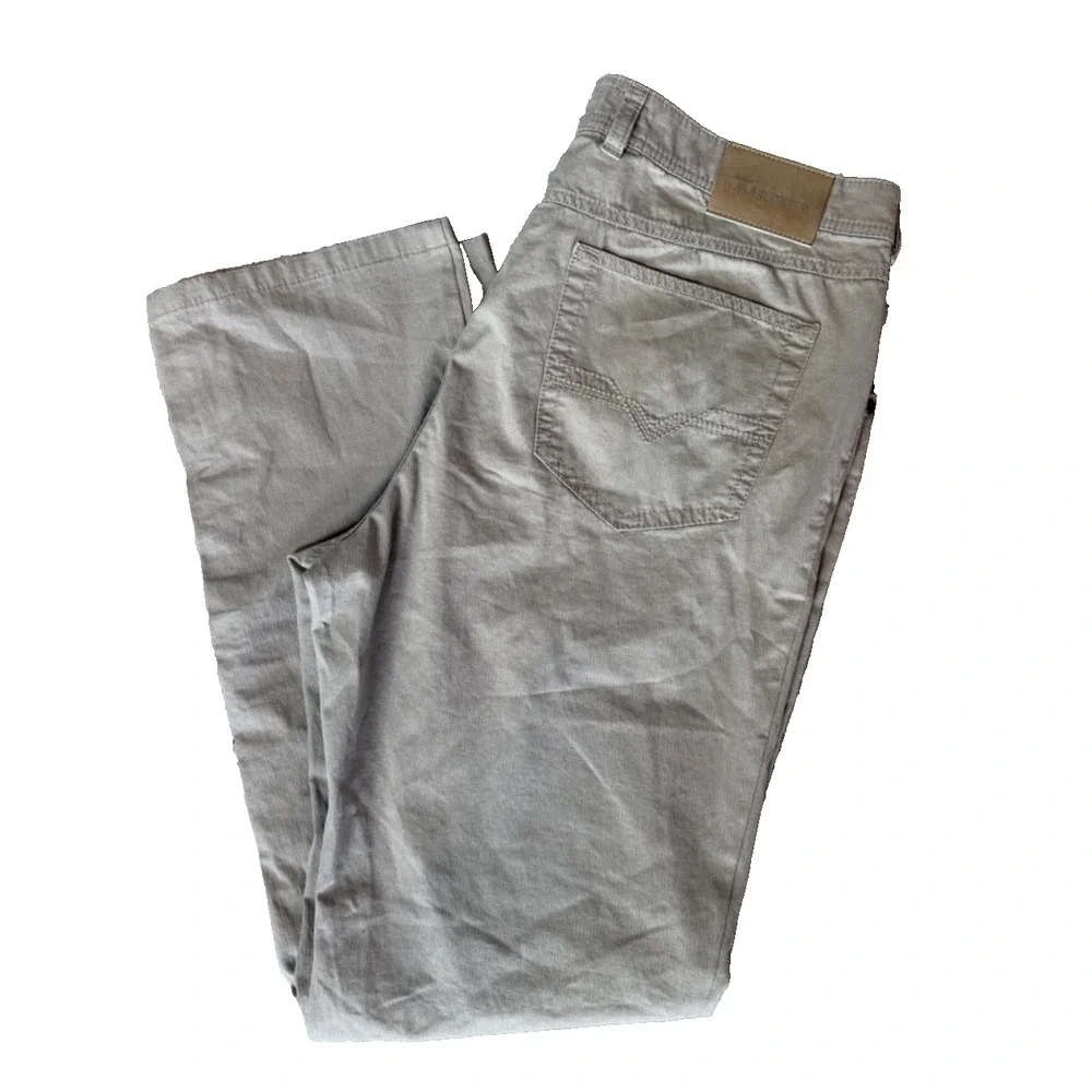 Atelier Gardeur Men's Tan Khaki Pants‎ Nigel 1 Regular Fit Size 38 x 34